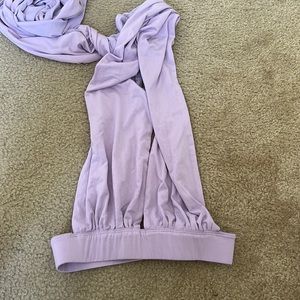 Free People Purple Wrap Top